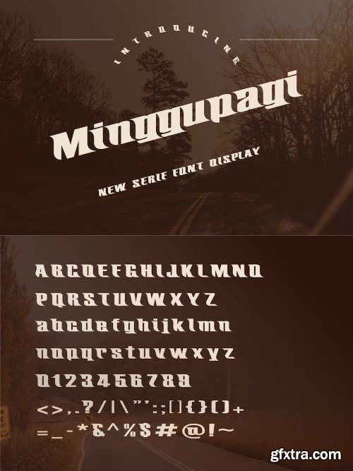 Minggupagi Serif Display font