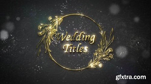 Videohive Floral Wedding Titles 44153486