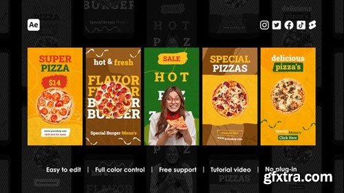 Videohive Pizza Instagram Stories 44160116