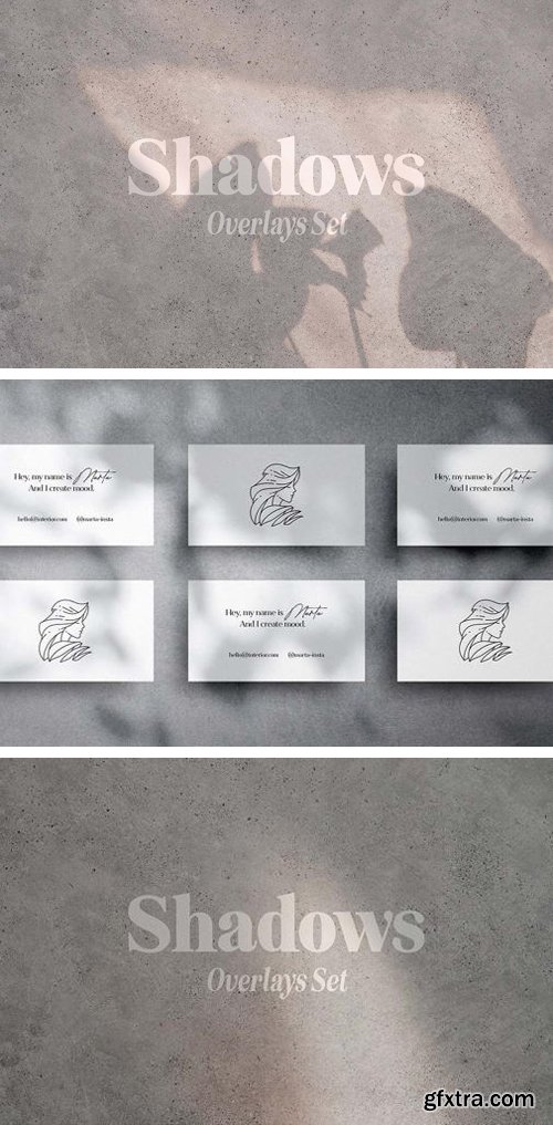 Shadows Overlays Set PSD Templates 