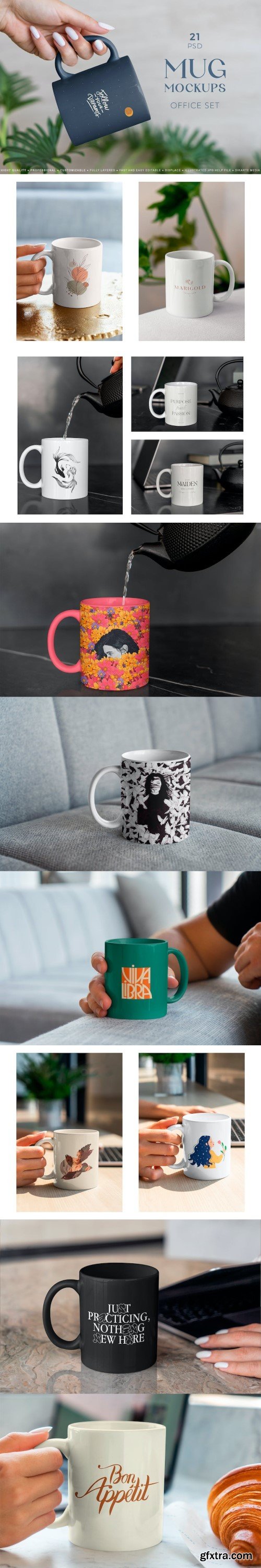 Mug MockUp Office Set