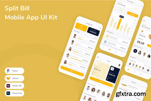 Split Bill Mobile App UI Kit