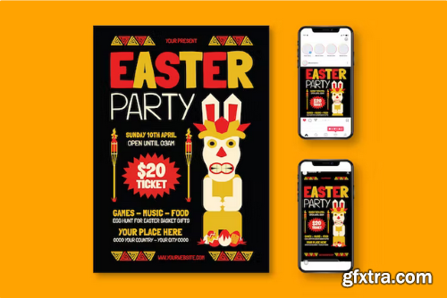 Easter Party Flyer