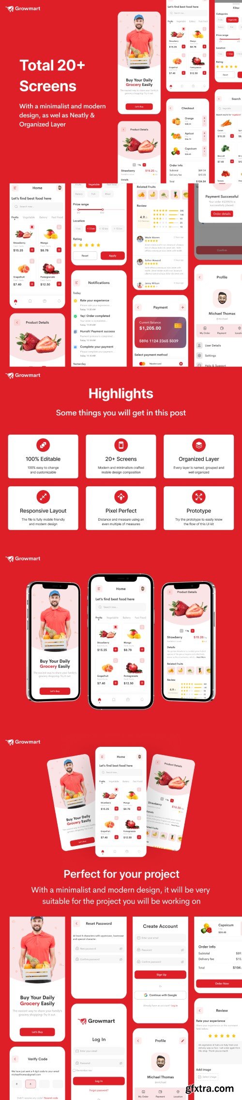 UI8 - Growmart - Grocery App UI Kit