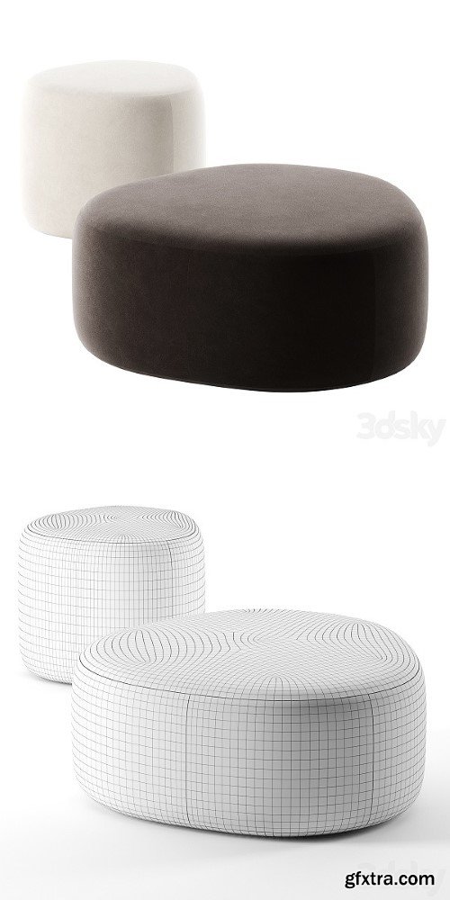 Wallis Ottoman by Grazia & Co | Corona