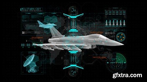 Videohive HUD Info Military Fighter 44143169