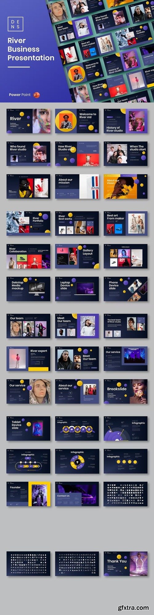 River – Business PowerPoint Template 5VLFK5Z