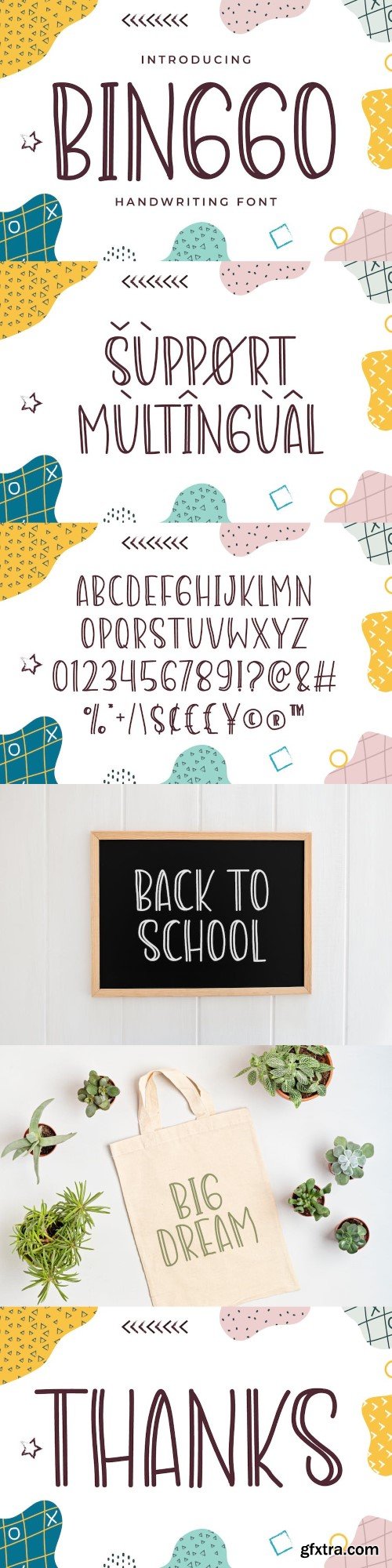 Binggo - Cute Handwriting Font