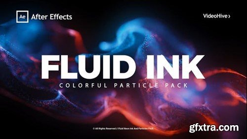 Videohive Fluid Neon Ink And Particles Pack 43860331