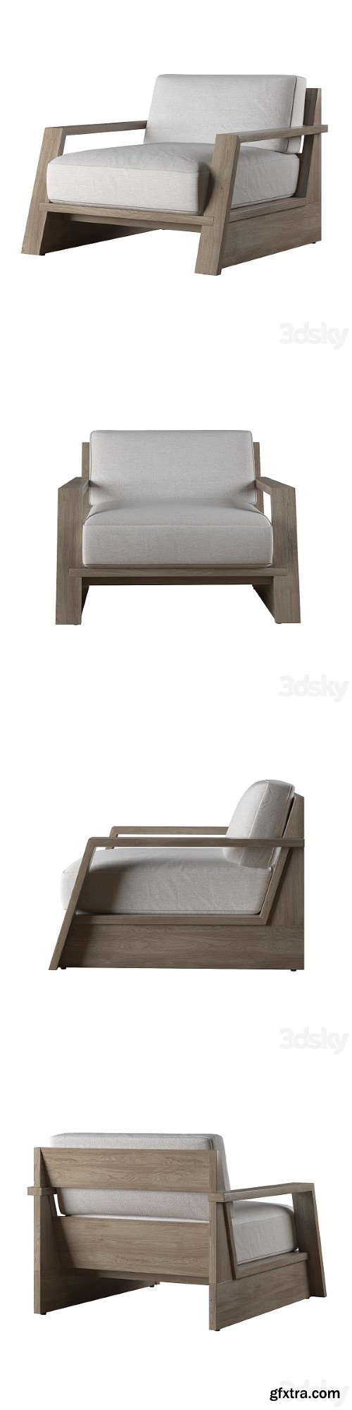 Pro 3DSky - RH TROPEA LOUNGE CHAIR