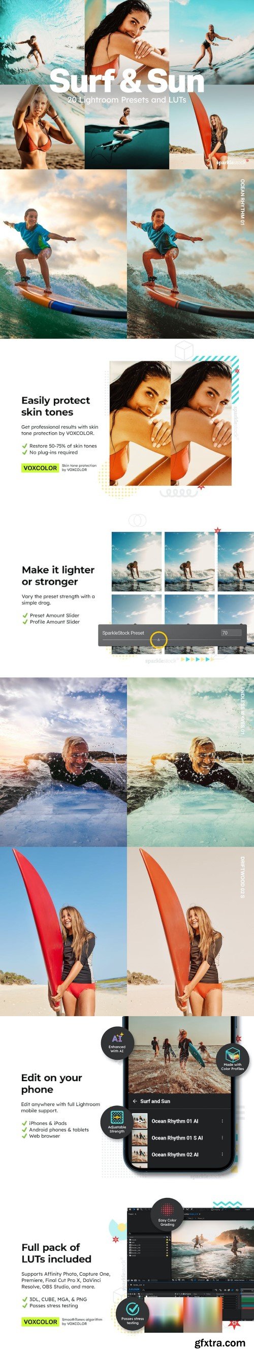 20 Surf and Sun Lightroom Presets and LUTs