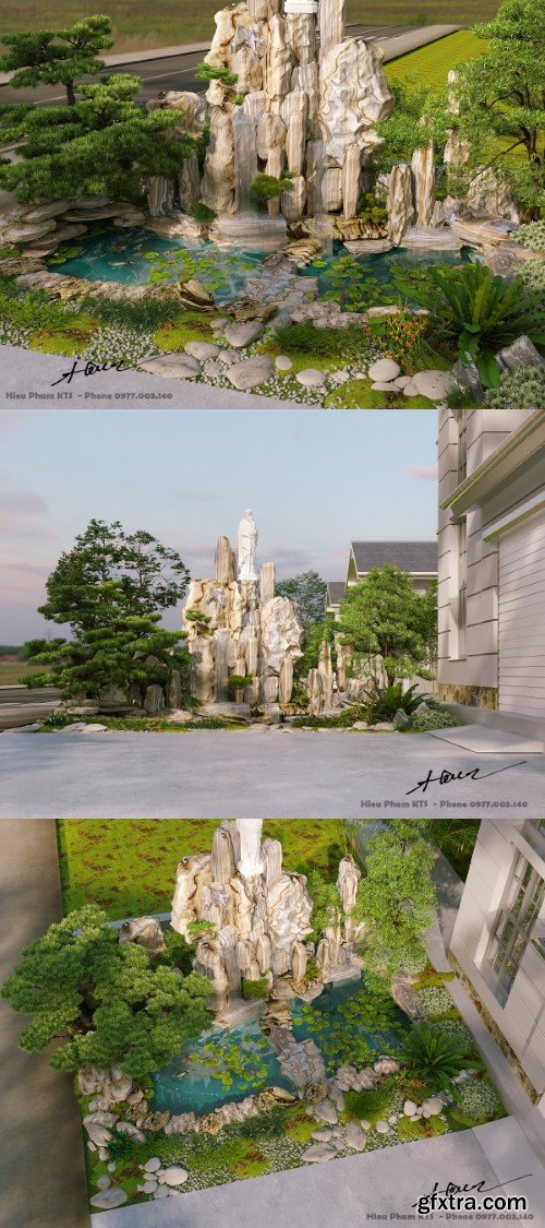 Garden Exterior Model by Kts Hieu Pham