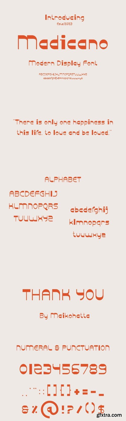 Madicano Font