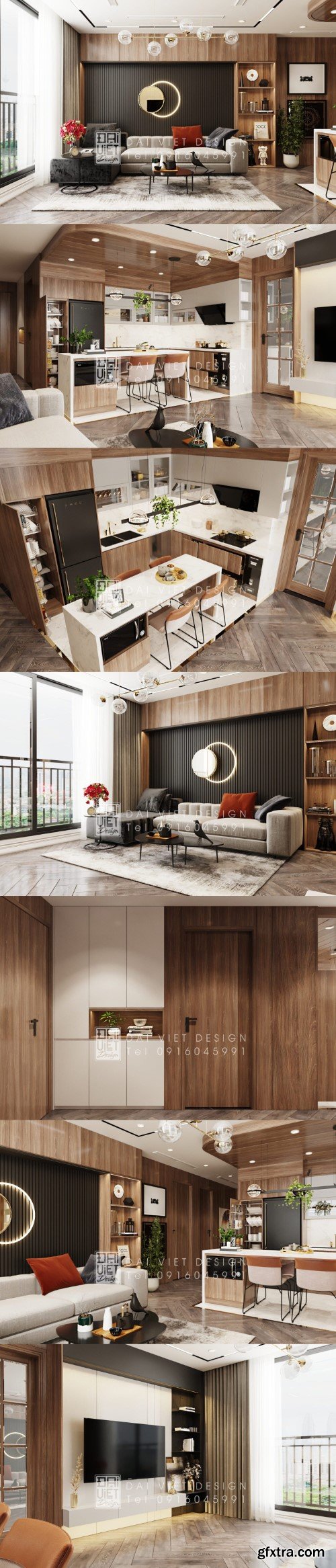 Apartment Interior Model by Dinh Xuan Giang