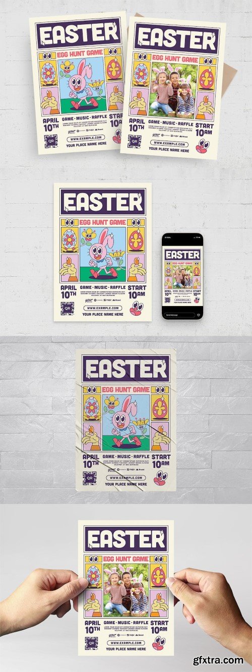 Easter Egg Hunt Flyer Template