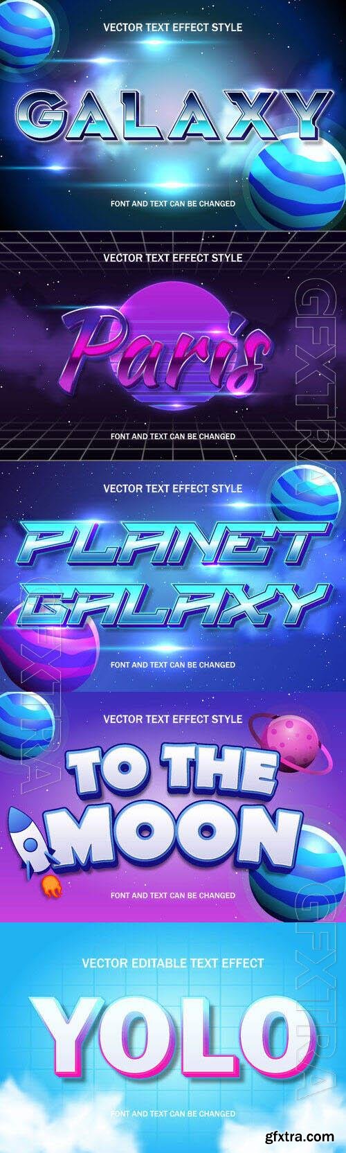 Vector 3d text editable, text effect font design
 set vol 86 