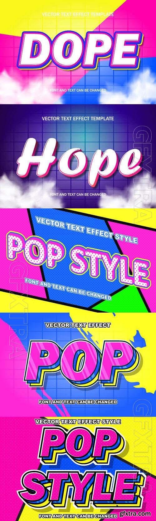 Vector 3d text editable, text effect font design
 set vol 82 