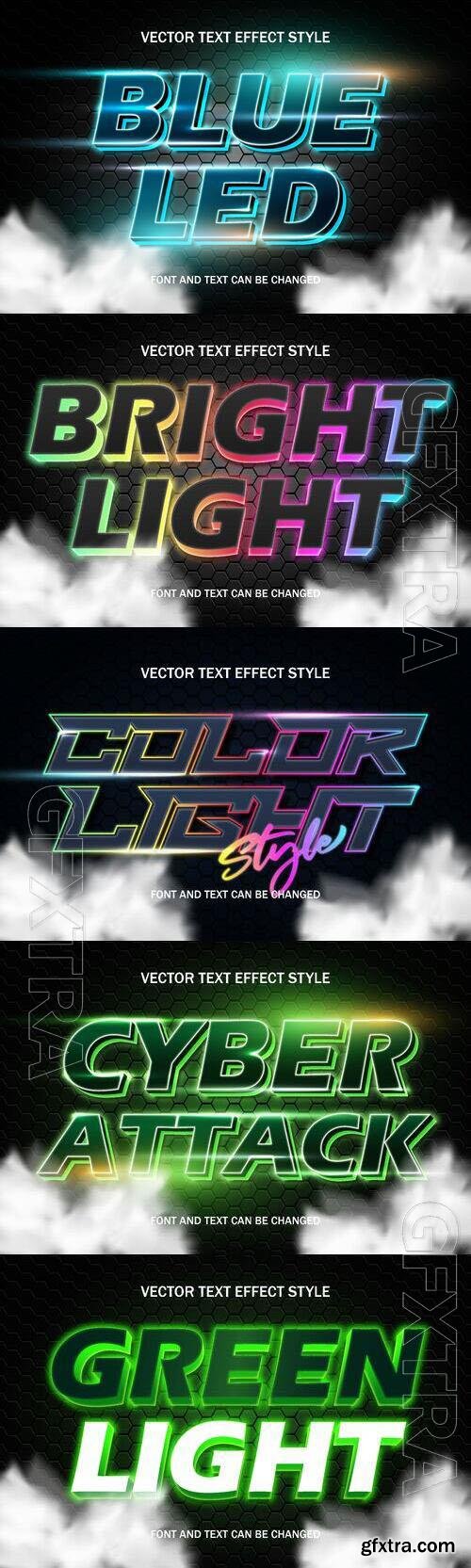 Vector 3d text editable, text effect font design
 set vol 80 