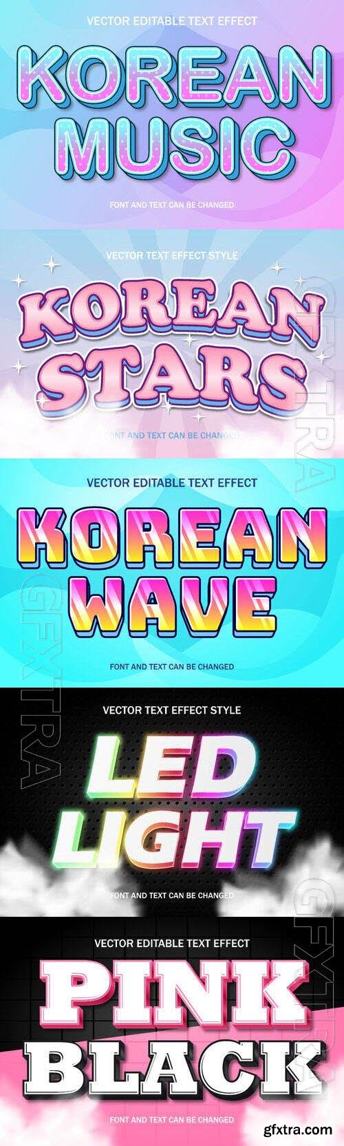 Vector 3d text editable, text effect font design
 set vol 79 