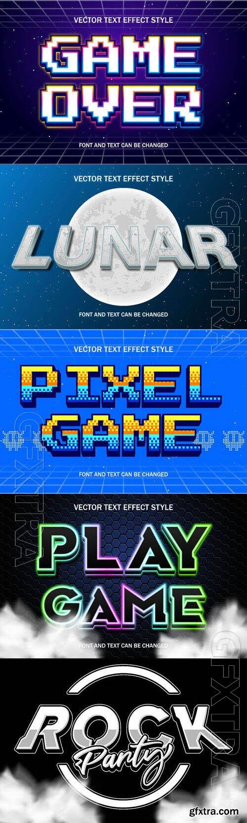 Vector 3d text editable, text effect font design
 set vol 77 