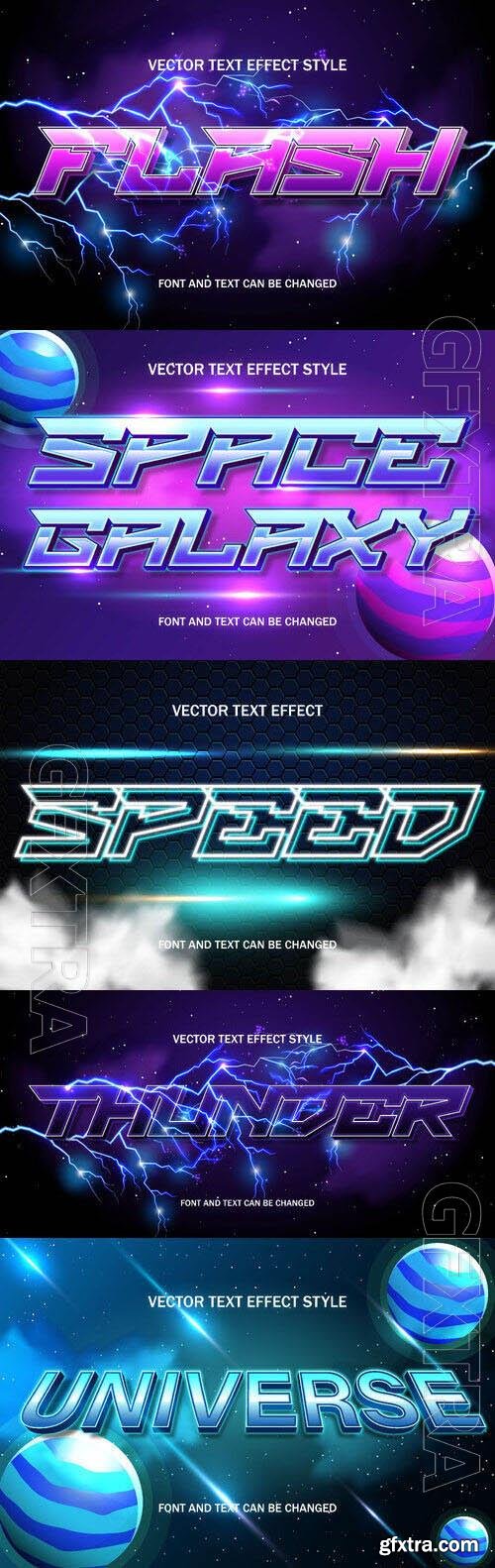 Vector 3d text editable, text effect font design
 set vol 73 