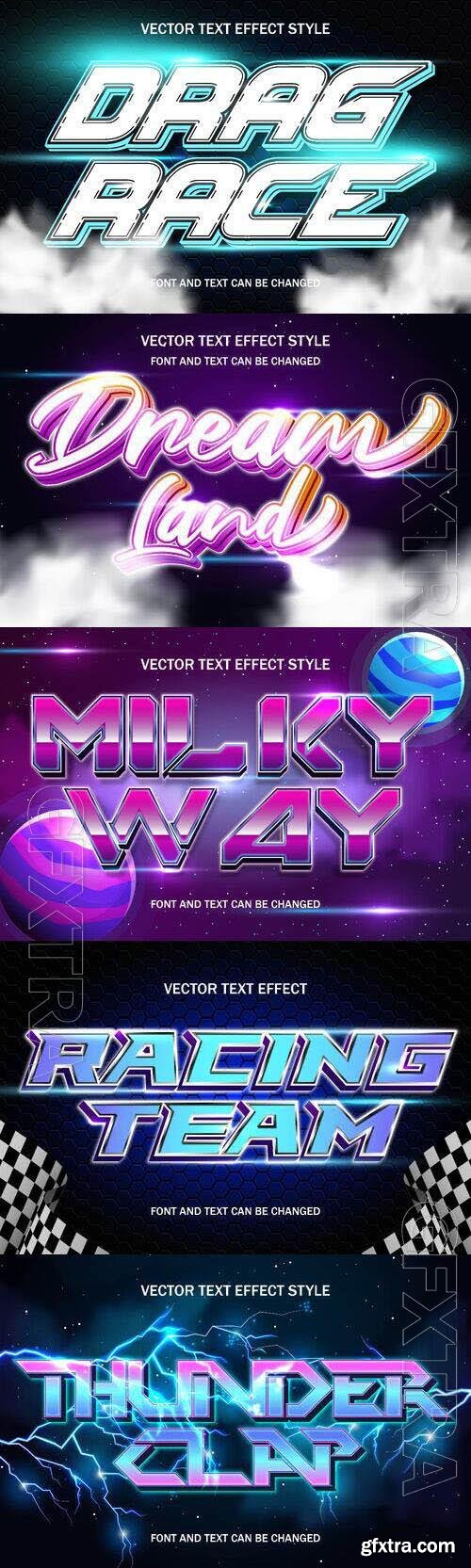 Vector 3d text editable, text effect font design
 set vol 67 