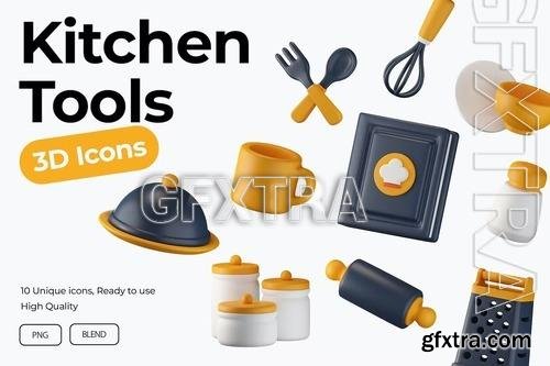 Kitchen Tools 3D Icons EHBUR6W