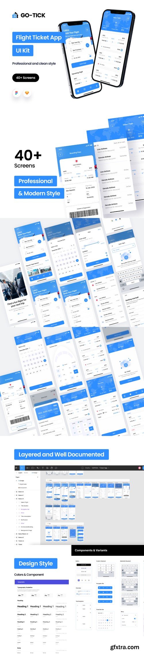 UI8 - Go-Tick Flight Ticket App