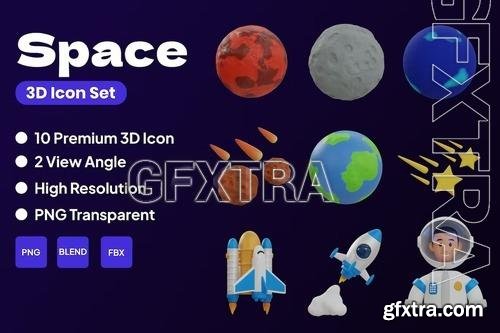 Space 3D Icon BFCNX3W