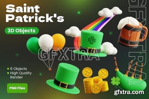 Saint Patrick's 3D Illustrations JP3QH2T