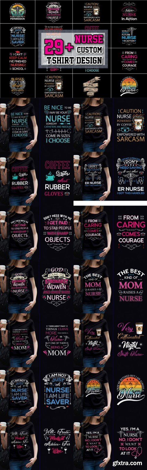 Nurse T-shirt Design Bundle