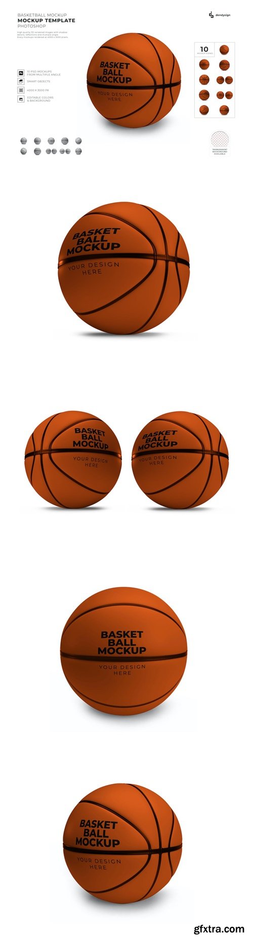 Basketball Mockup Template Set A9TJN5J