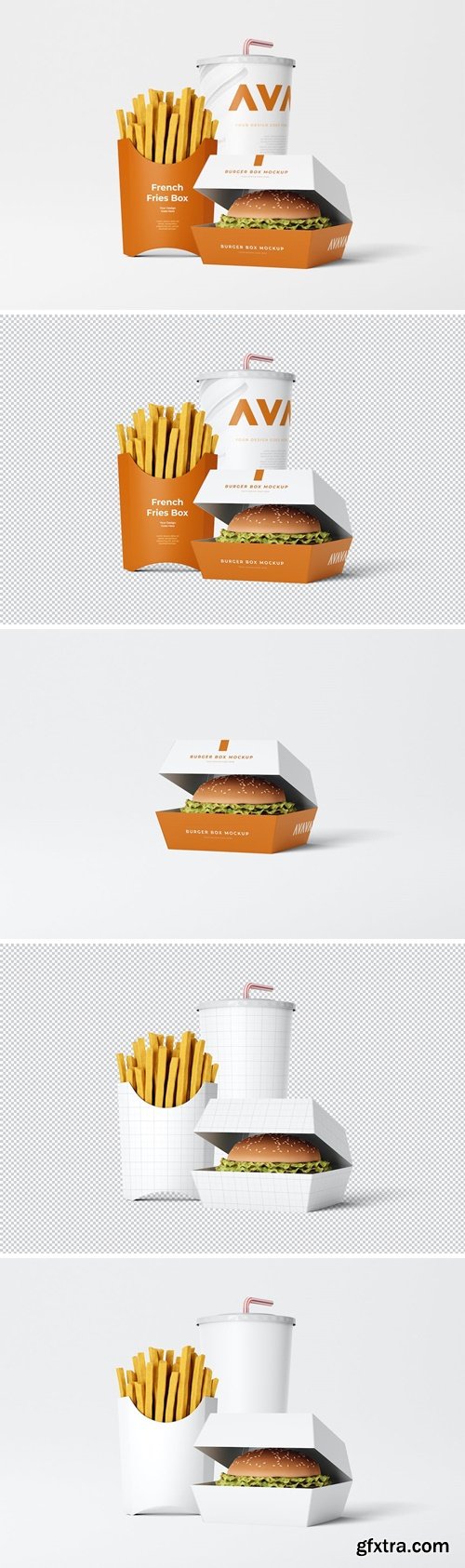 Fast Food Packaging Mockup YS2TPHW