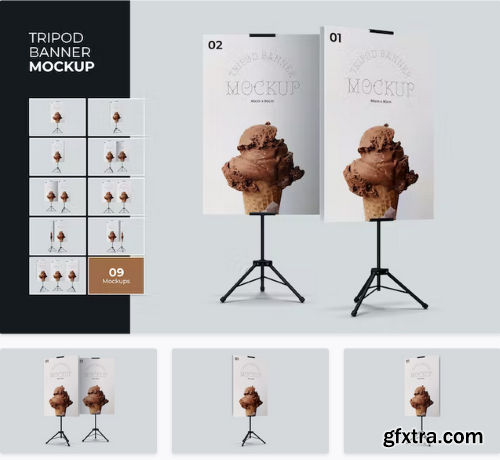 Tripod Banner Mockup