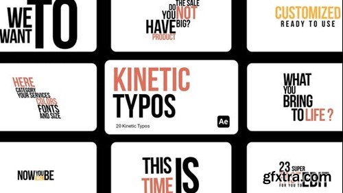 Videohive Kinetic Typos for After Effects 44234246