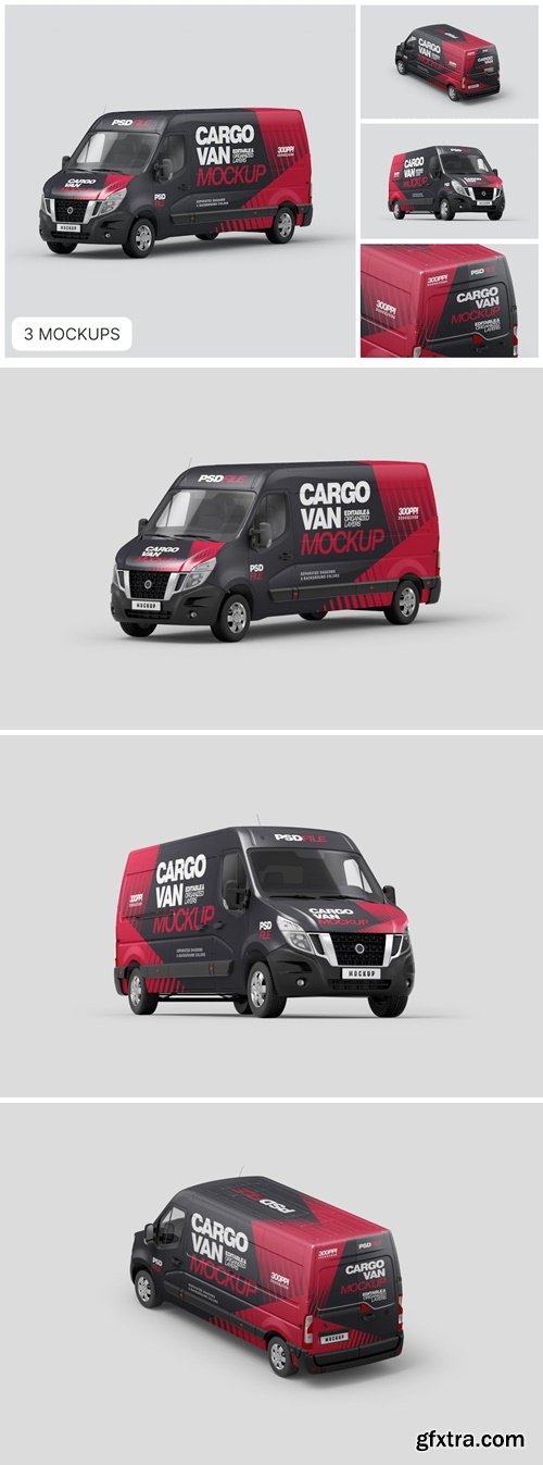 Cargo Van Mockup Set PRRHANY