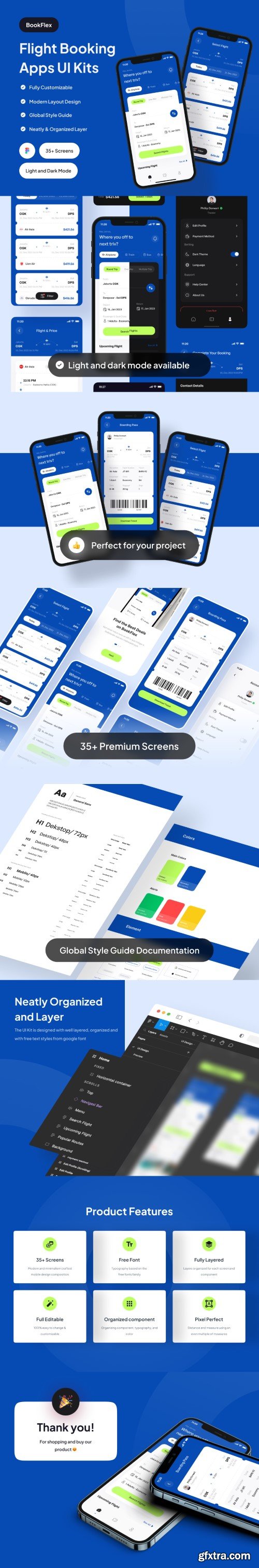 BookFlex - Flight Booking Apps UI Kit