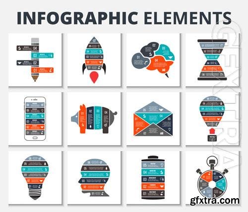 Vector vector elements for business education startup infographic 