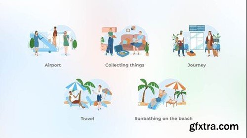 Videohive Travel - Flat concepts 44183779