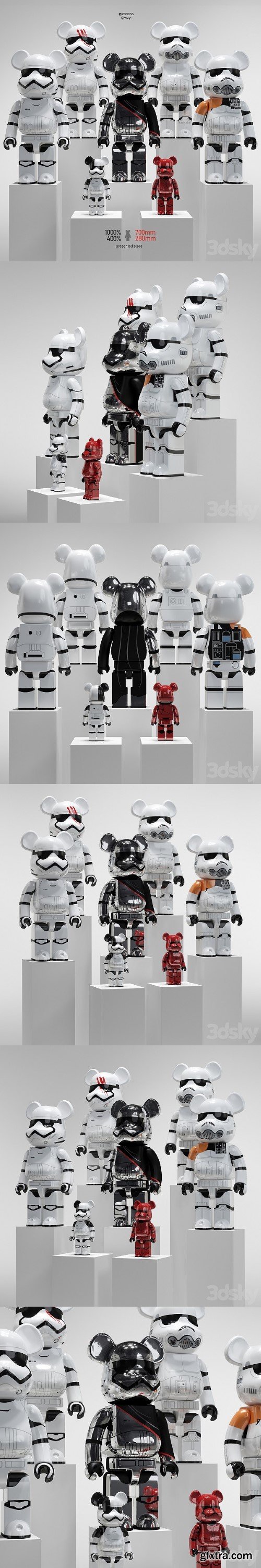 Pro 3DSky - Bearbrick Star Wars