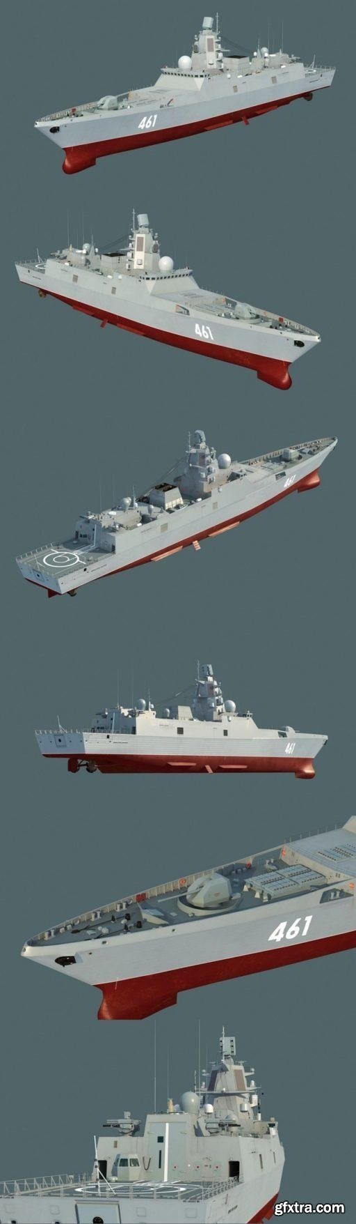 Admiral Gorshkov class frigate 3D Model