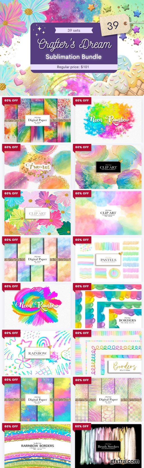 Crafter's Dream Sublimation Bundle - 39 Premium Graphics