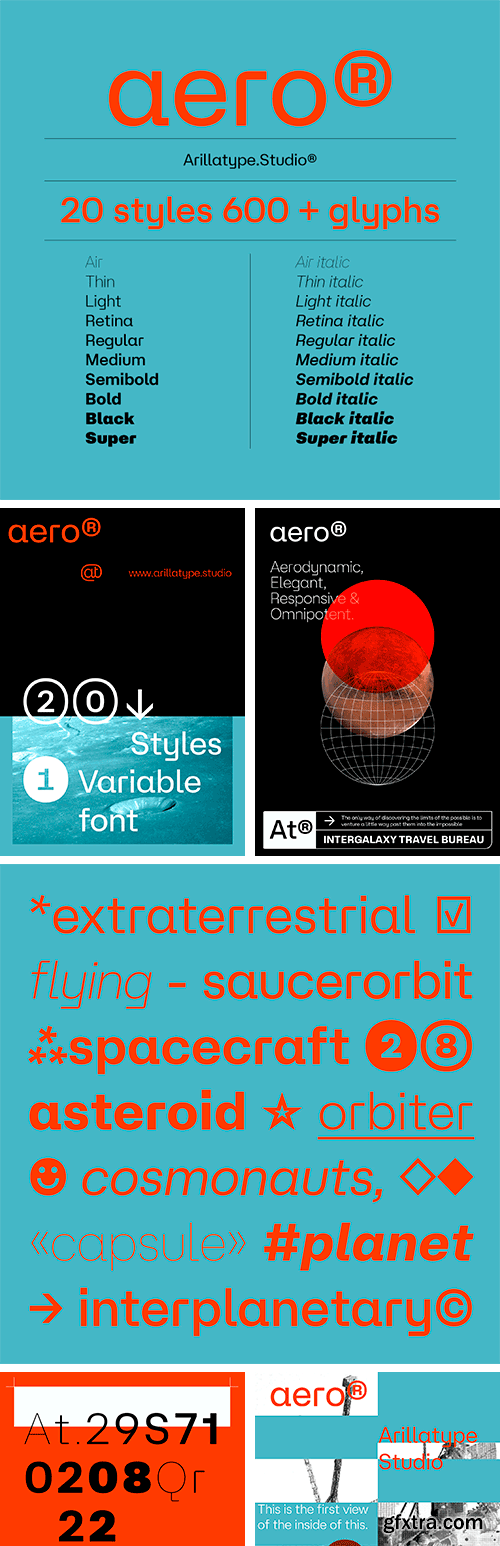 At Aero Font Family