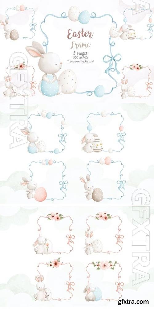 Easter Frame Clipart Beautiful Design