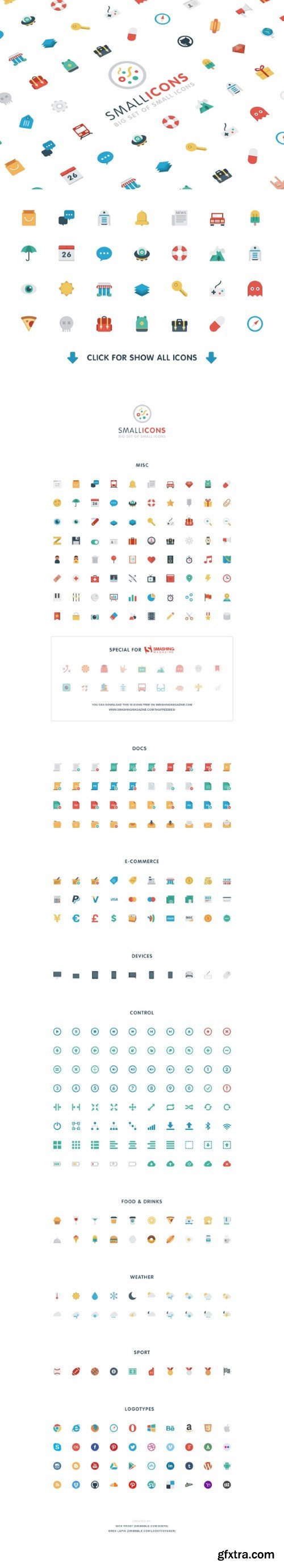 Creativemarket - Smallicons - vector flat icons set 17388