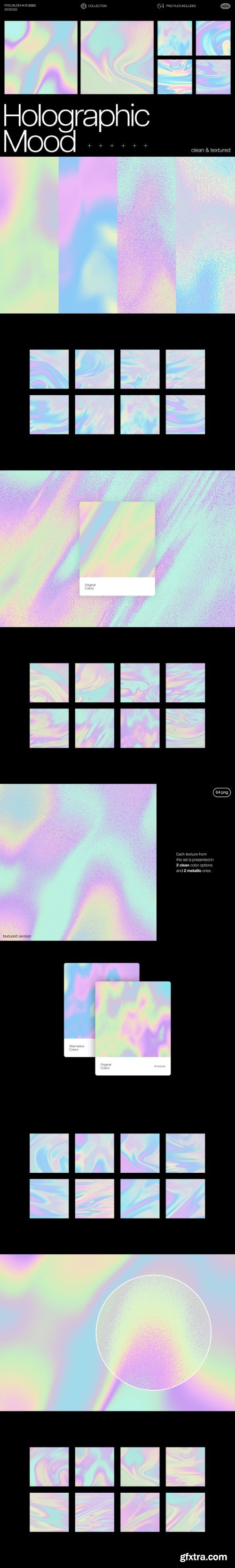 Creativemarket - Holographic Mood Textures 12718181