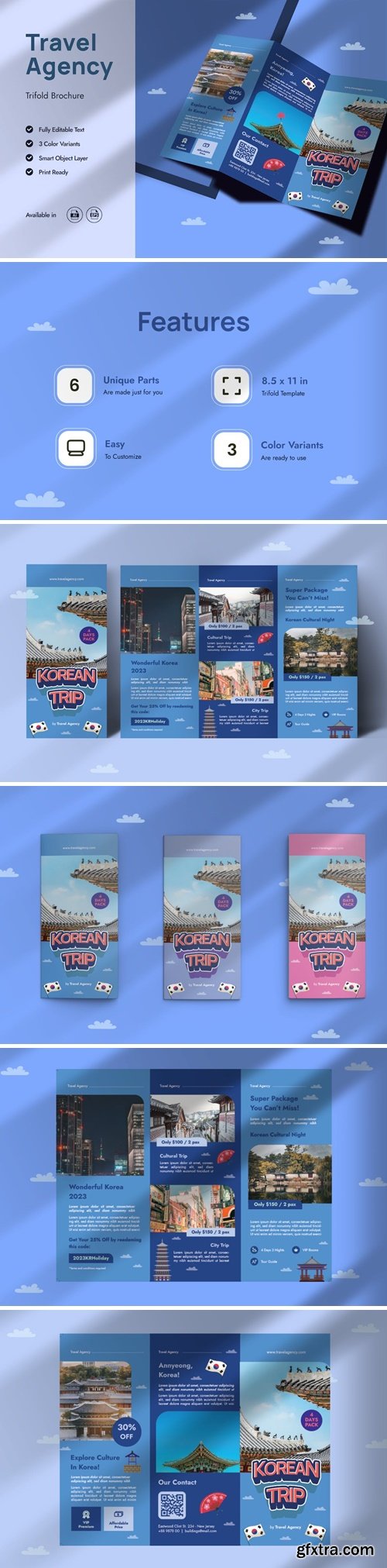 Travel to Korea Brochure Template 3BXE6ZX