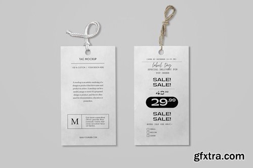 White Label Tag Mockup KEFGL7Y