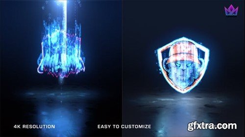 Videohive Glitch Futuristic Logo Reveal 44227755