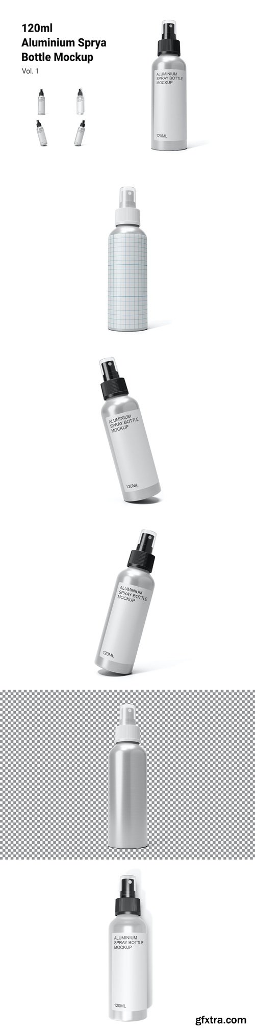 Aluminum Spray Bottle Mockup Vol.1 NDUMNKR